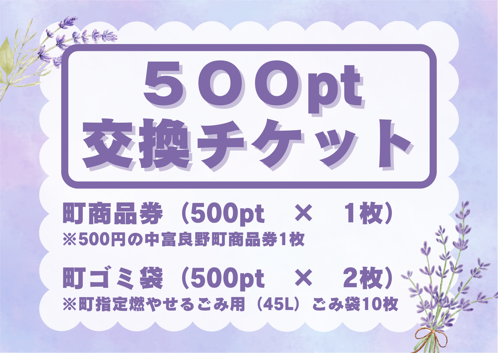 500pt交換チケット