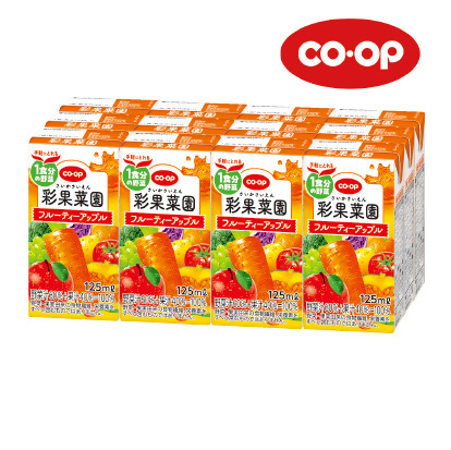 コープぎふ　彩果菜園フルーティーアップル　125ml×12本(10名様)